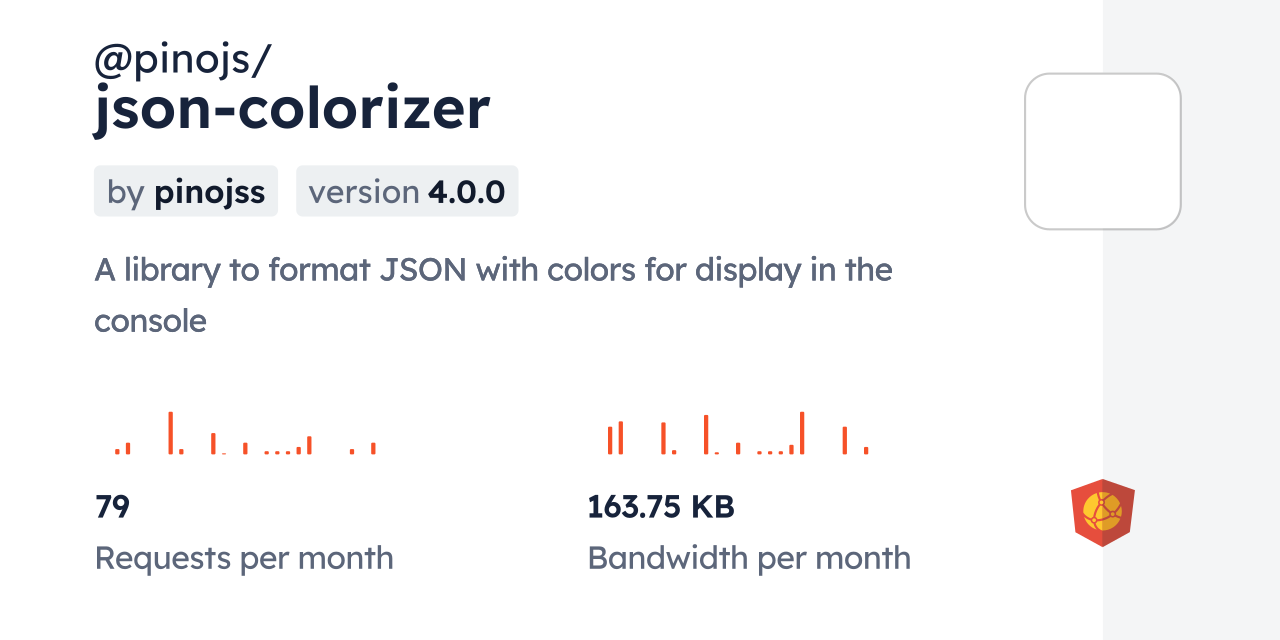 @pinojs/json-colorizer CDN by jsDelivr - A CDN for npm and GitHub