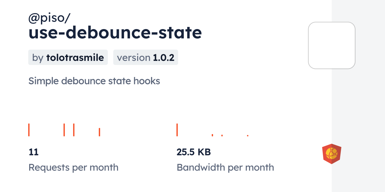 @piso/use-debounce-state CDN by jsDelivr - A CDN for npm and GitHub