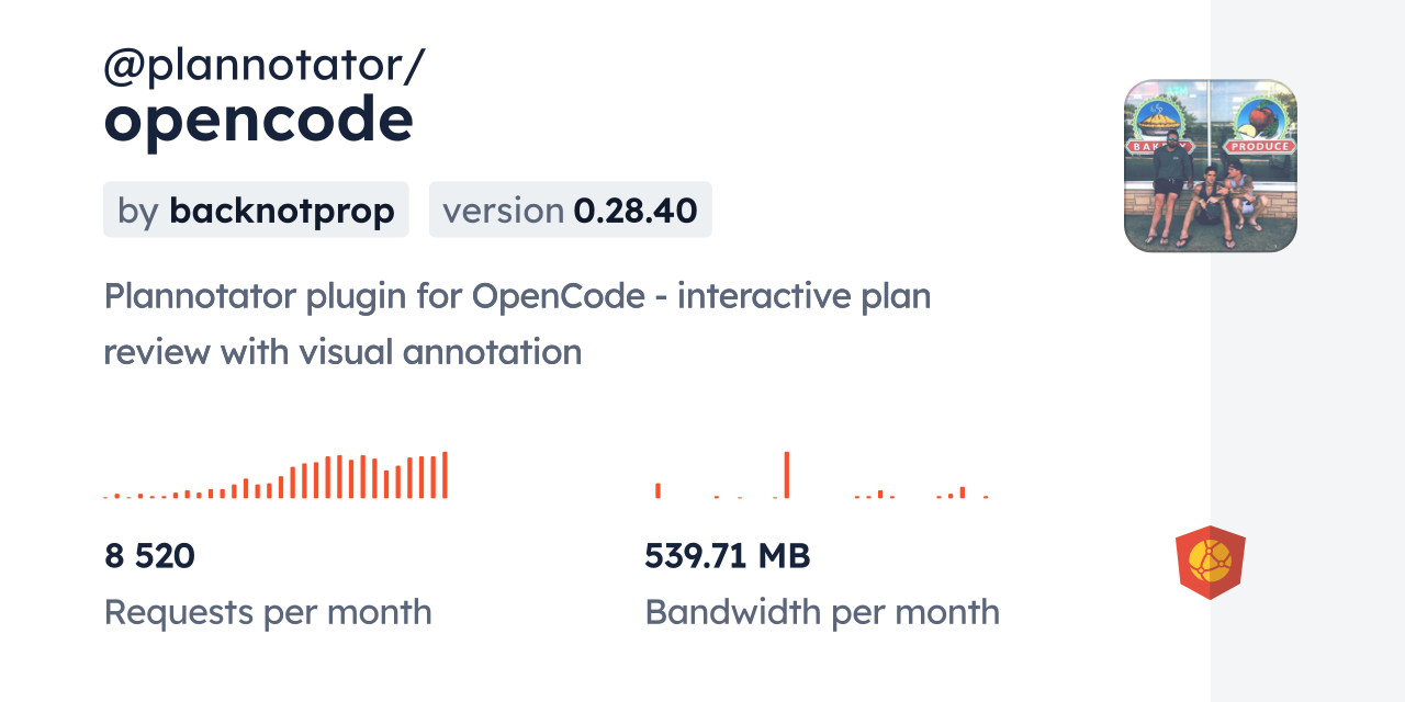 @plannotator/opencode CDN by jsDelivr - A CDN for npm and GitHub