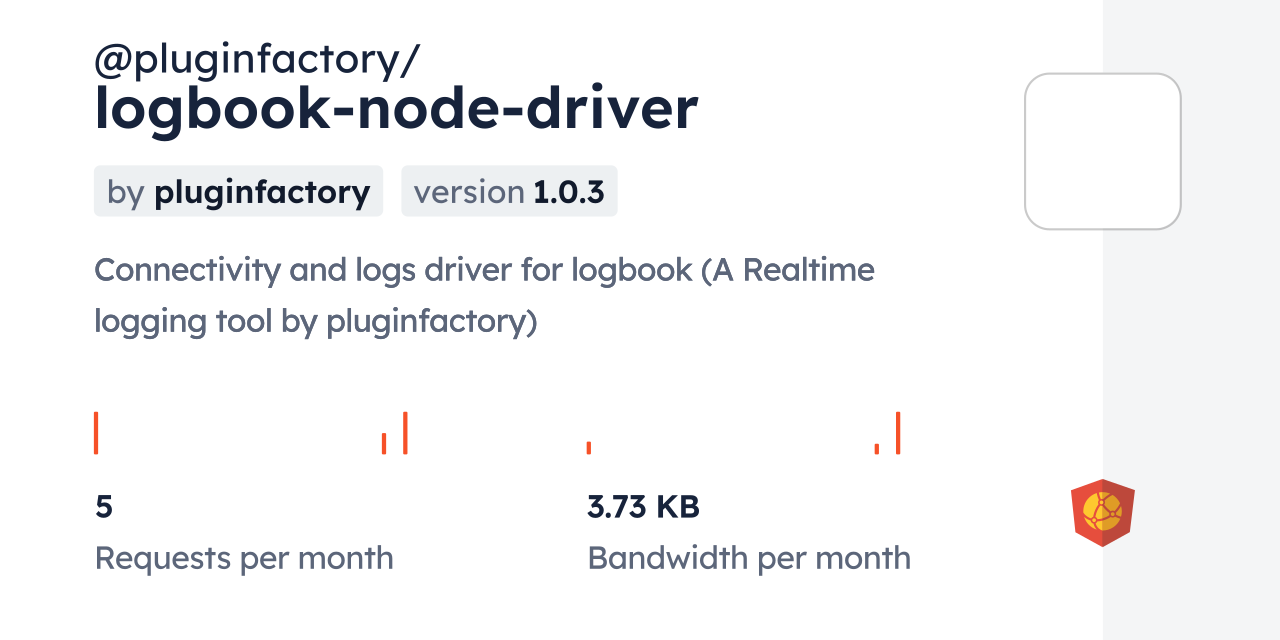 @pluginfactory/logbook-node-driver CDN by jsDelivr - A CDN for npm and ...