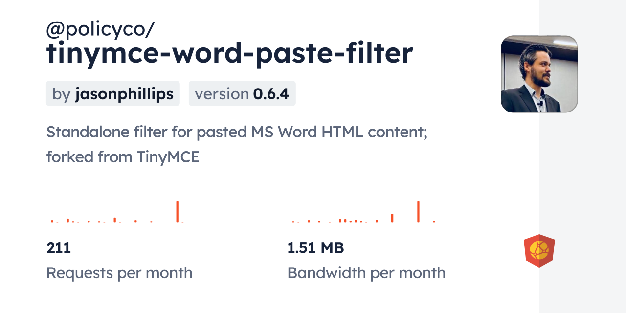 @policyco/tinymce-word-paste-filter CDN by jsDelivr - A CDN for npm and ...
