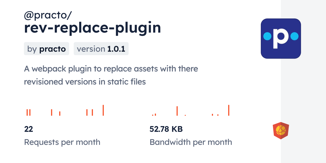 @practo/rev-replace-plugin CDN by jsDelivr - A CDN for npm and GitHub