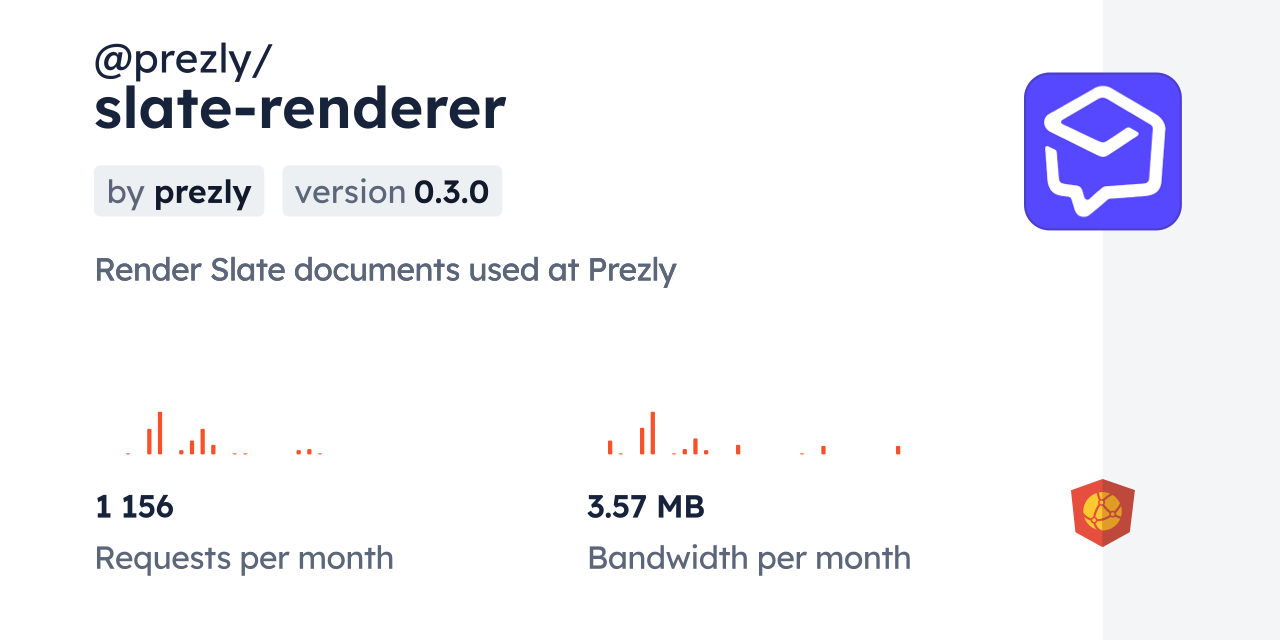 @prezly/slate-renderer CDN by jsDelivr - A CDN for npm and GitHub