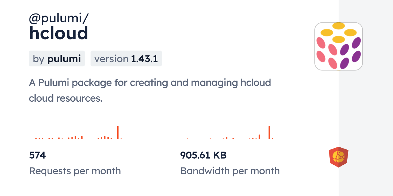 @pulumi/hcloud CDN by jsDelivr - A CDN for npm and GitHub