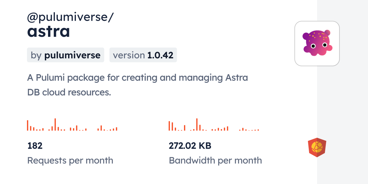 @pulumiverse/astra CDN by jsDelivr - A CDN for npm and GitHub