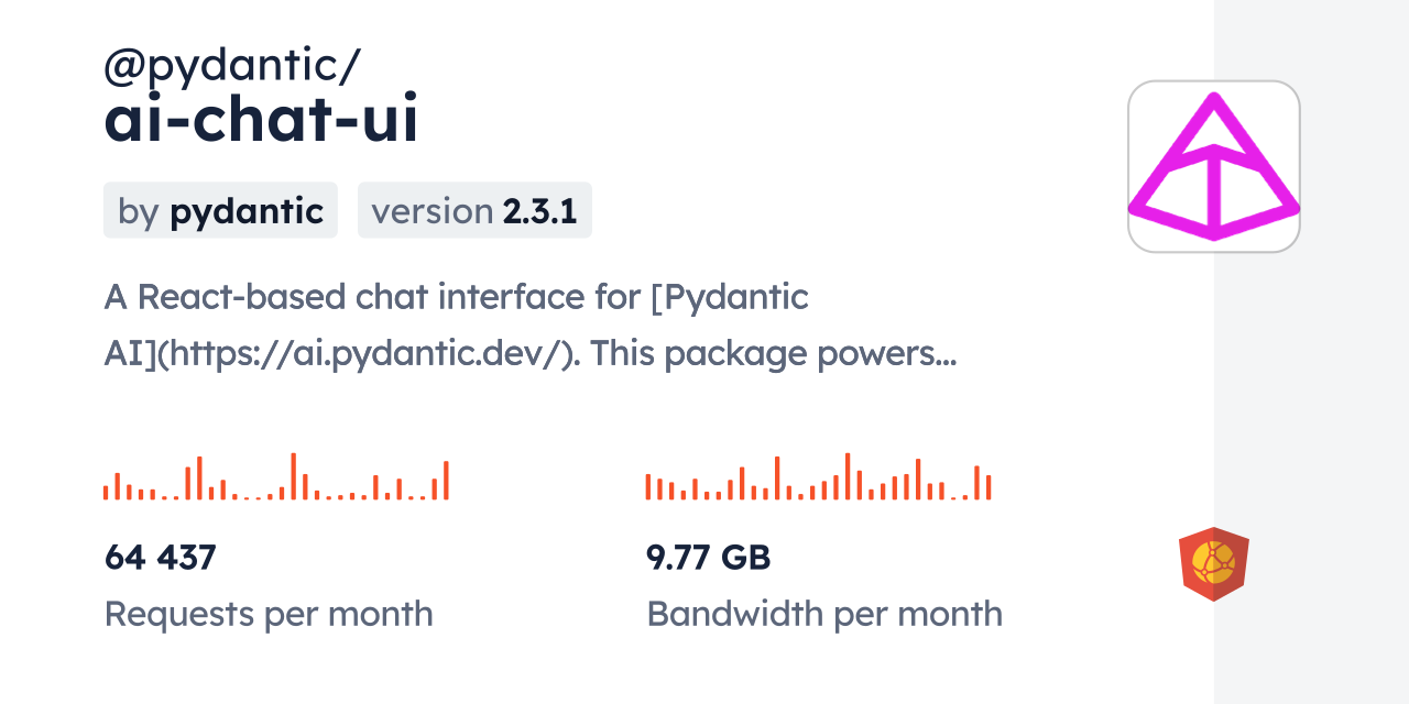 @pydantic/ai-chat-ui CDN by jsDelivr - A CDN for npm and GitHub