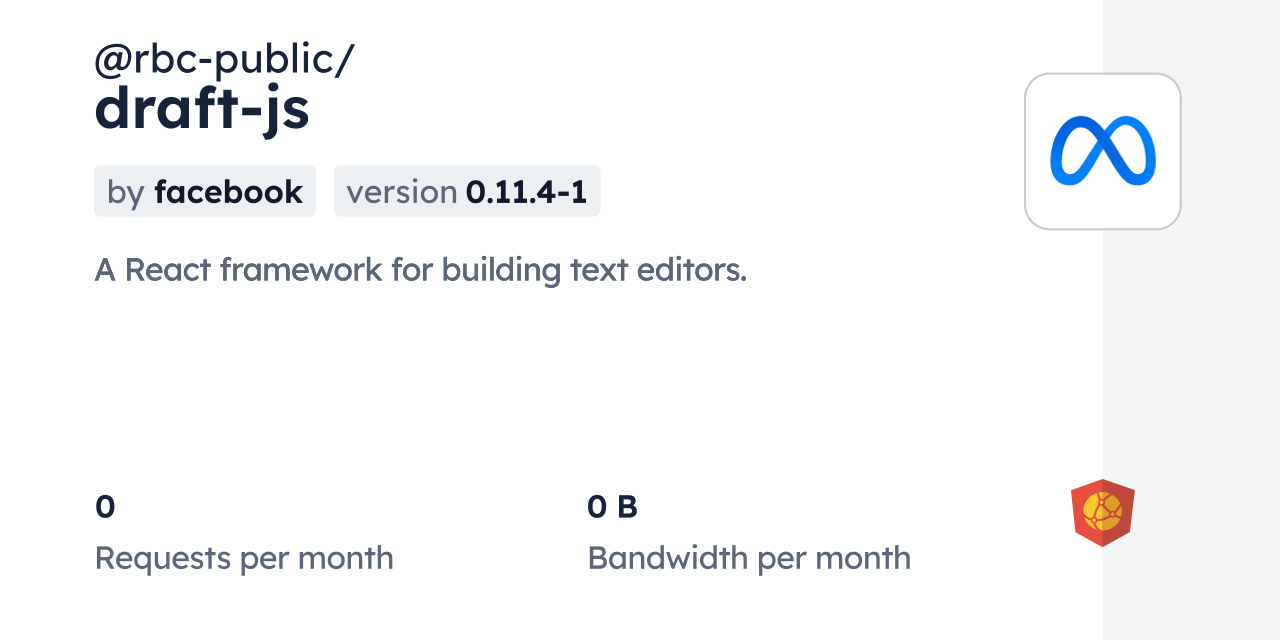 @rbc-public/draft-js CDN by jsDelivr - A CDN for npm and GitHub