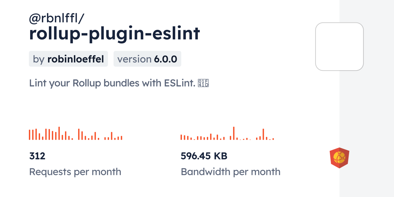 @rbnlffl/rollup-plugin-eslint CDN by jsDelivr - A CDN for npm and GitHub