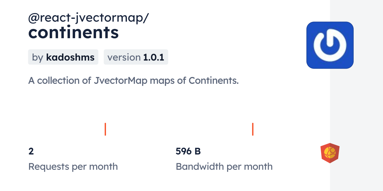 @react-jvectormap/continents CDN by jsDelivr - A CDN for npm and GitHub