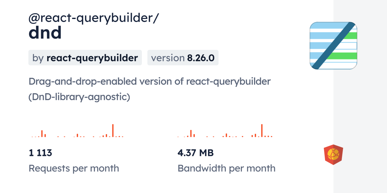 @react-querybuilder/dnd CDN by jsDelivr - A CDN for npm and GitHub