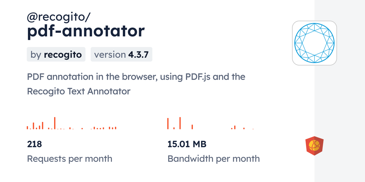 @recogito/pdf-annotator CDN by jsDelivr - A CDN for npm and GitHub
