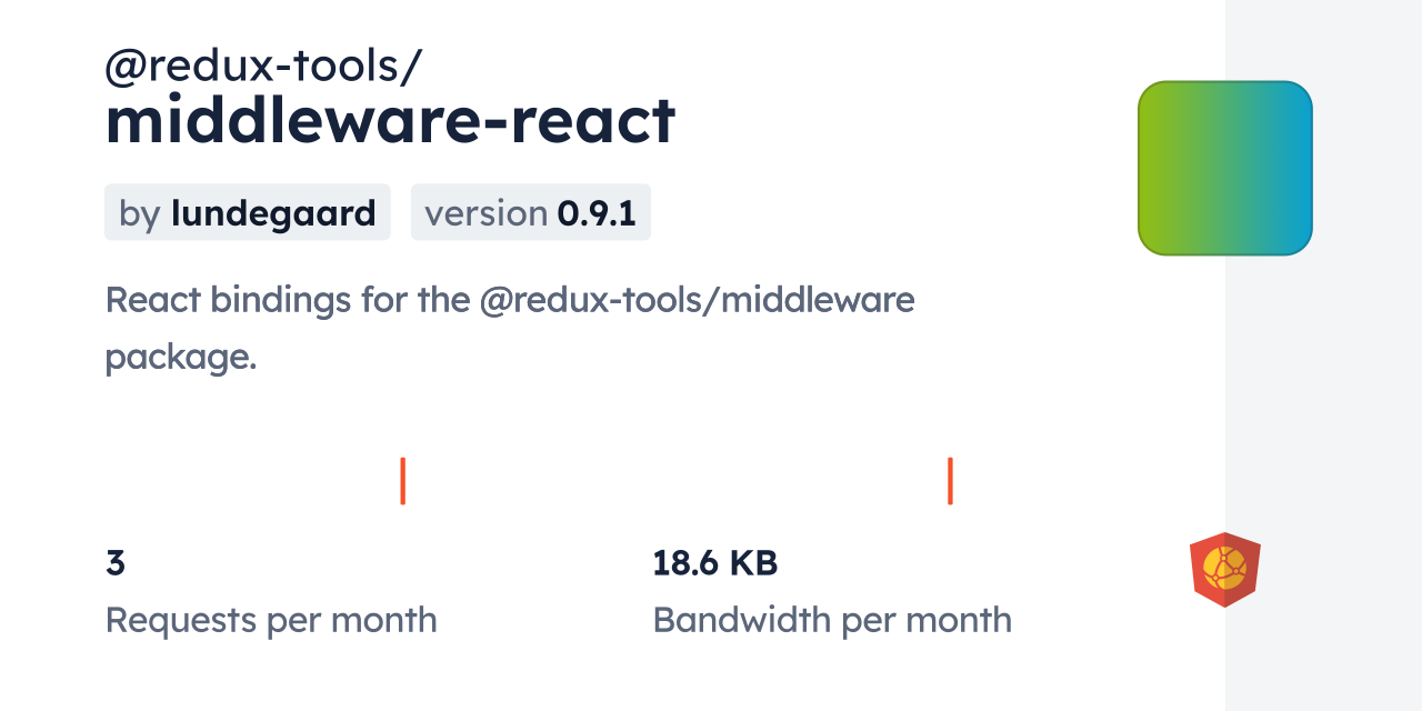 @redux-tools/middleware-react CDN by jsDelivr - A CDN for npm and GitHub