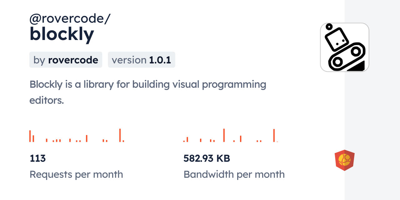 @rovercode/blockly CDN by jsDelivr - A CDN for npm and GitHub