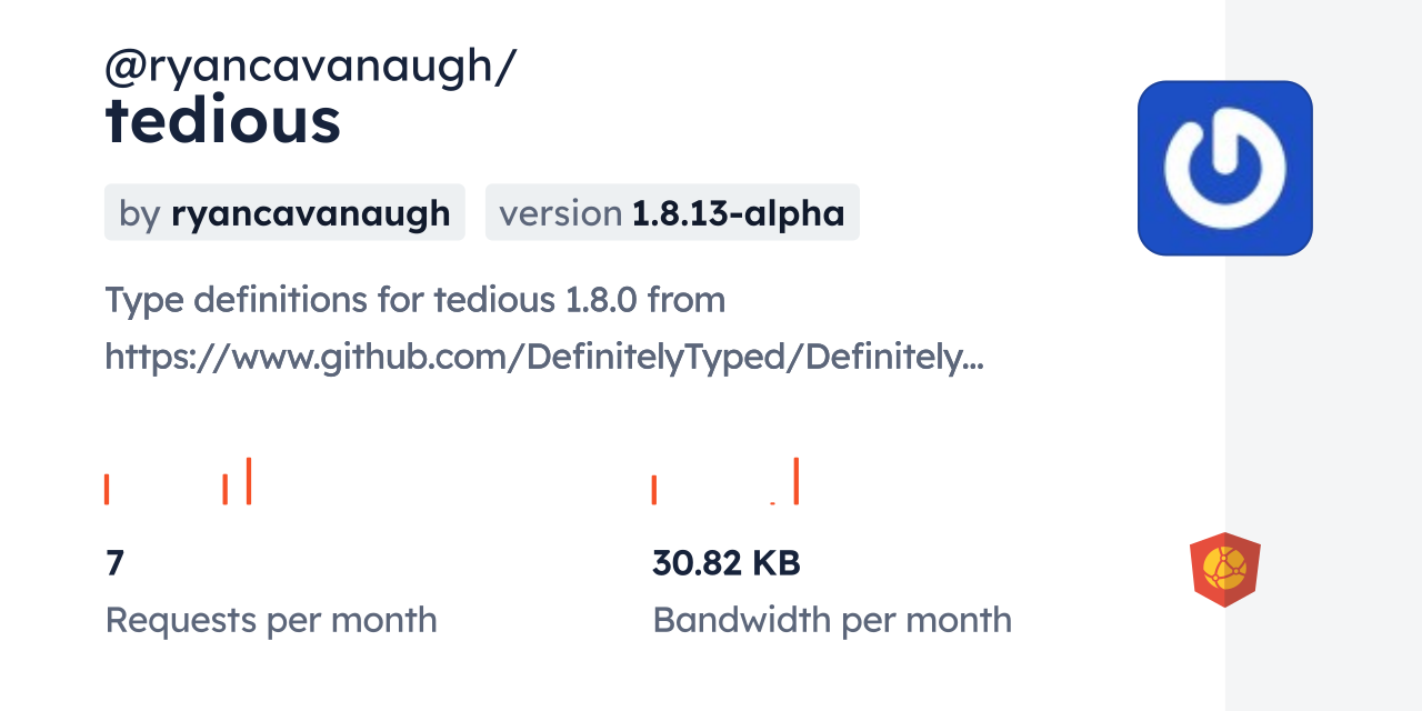 @ryancavanaugh/tedious CDN by jsDelivr - A CDN for npm and GitHub