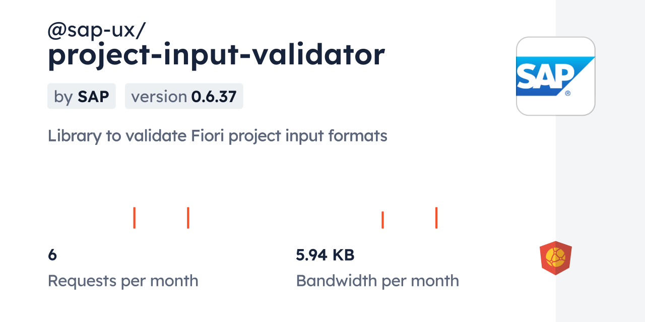 @sap-ux/project-input-validator CDN by jsDelivr - A CDN for npm and GitHub