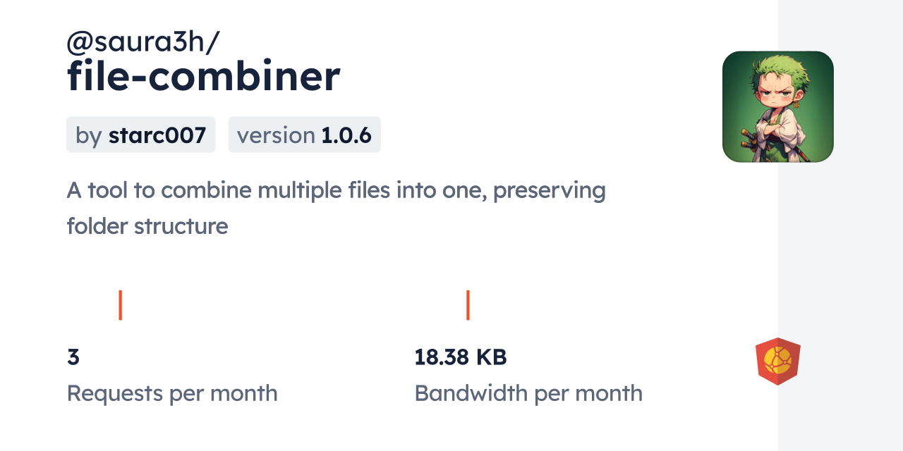 @saura3h/file-combiner CDN by jsDelivr - A CDN for npm and GitHub