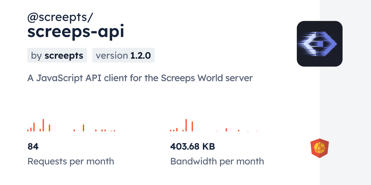 @screepts/screeps-api CDN by jsDelivr - A CDN for npm and GitHub