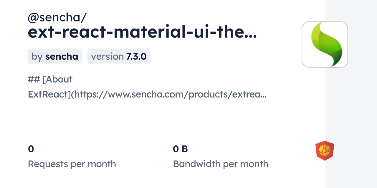 @sencha/ext-react-material-ui-theme CDN by jsDelivr - A CDN for npm and ...