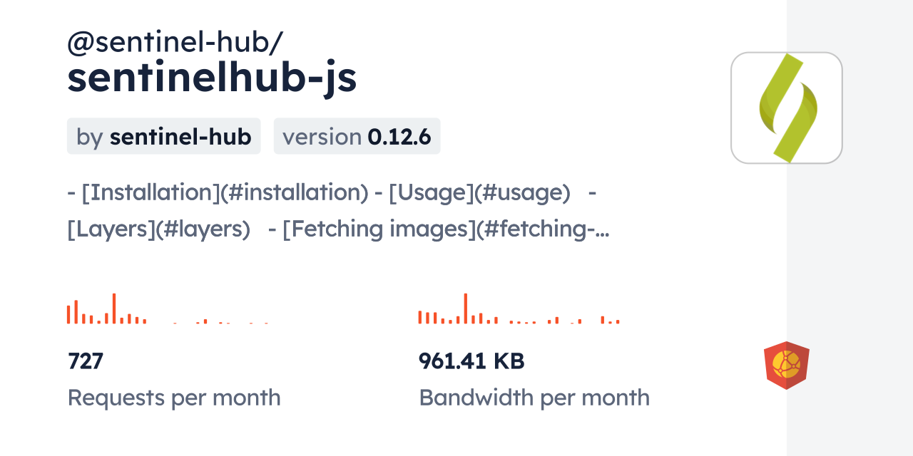 @sentinel-hub/sentinelhub-js CDN by jsDelivr - A CDN for npm and GitHub