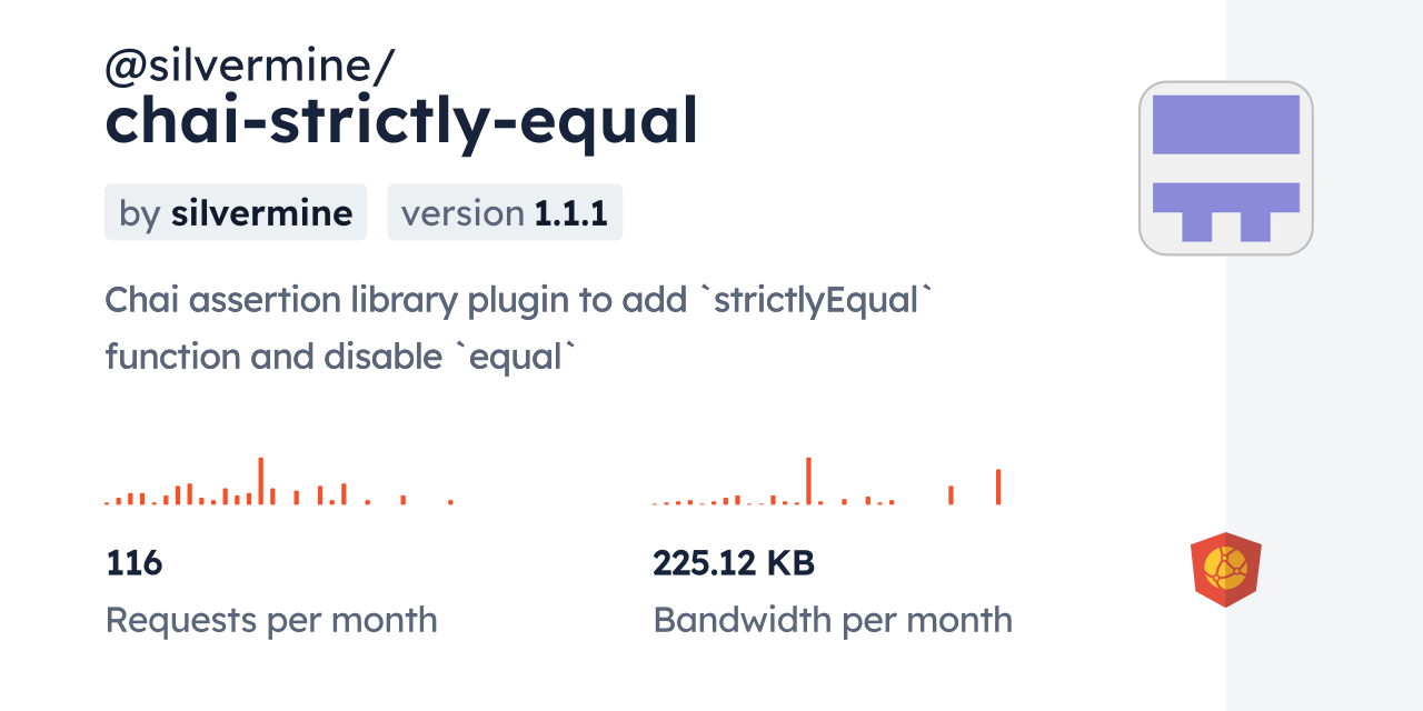 @silvermine/chai-strictly-equal CDN by jsDelivr - A CDN for npm and GitHub