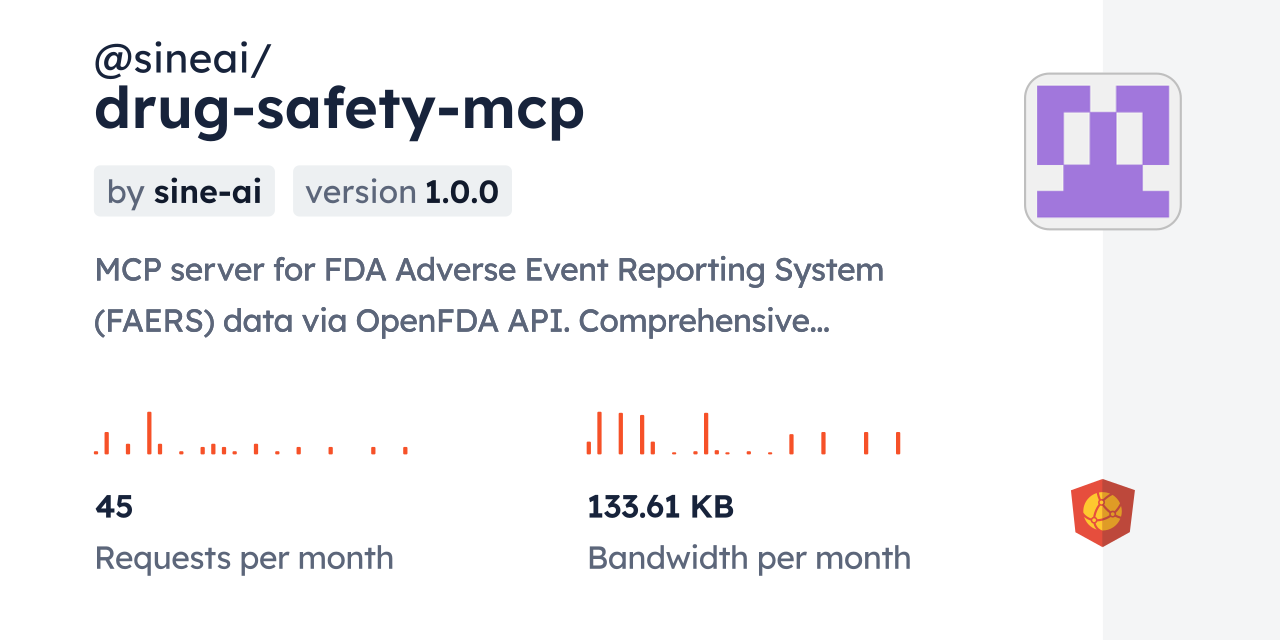 @sineai/drug-safety-mcp CDN by jsDelivr - A CDN for npm and GitHub