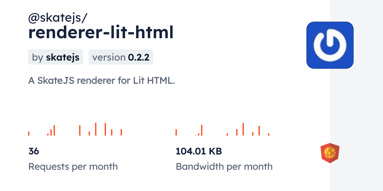 @skatejs/renderer-lit-html CDN by jsDelivr - A CDN for npm and GitHub