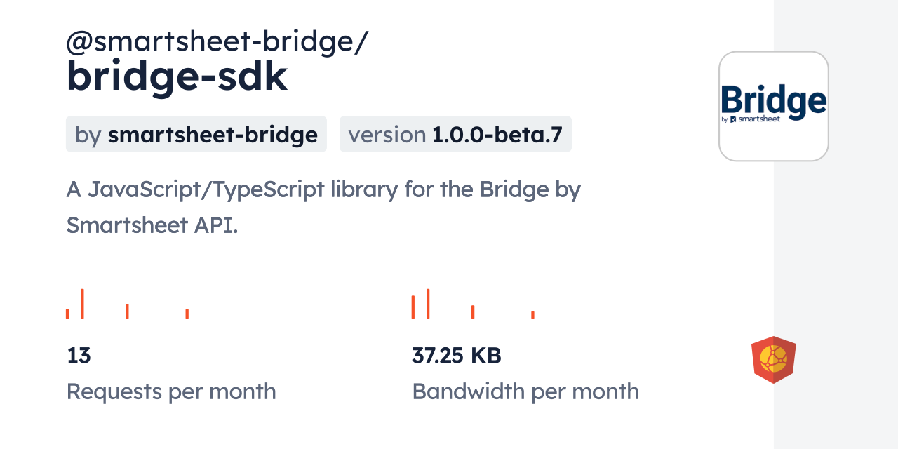 @smartsheet-bridge/bridge-sdk CDN by jsDelivr - A CDN for npm and GitHub