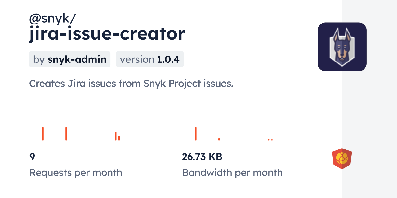 @snyk/jira-issue-creator CDN by jsDelivr - A CDN for npm and GitHub