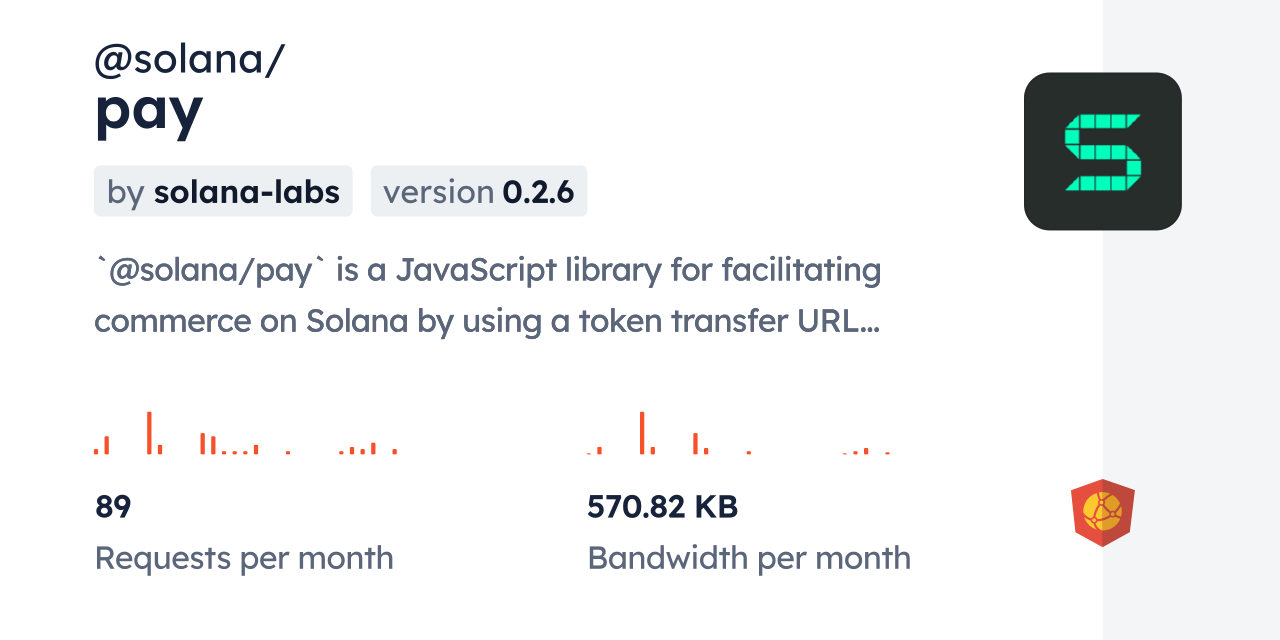 solana/pay CDN by jsDelivr - A CDN for npm and GitHub