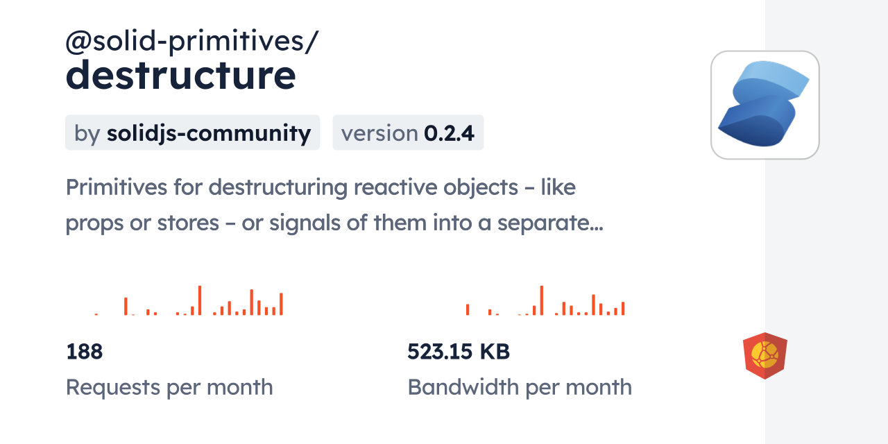 @solid-primitives/destructure CDN by jsDelivr - A CDN for npm and GitHub