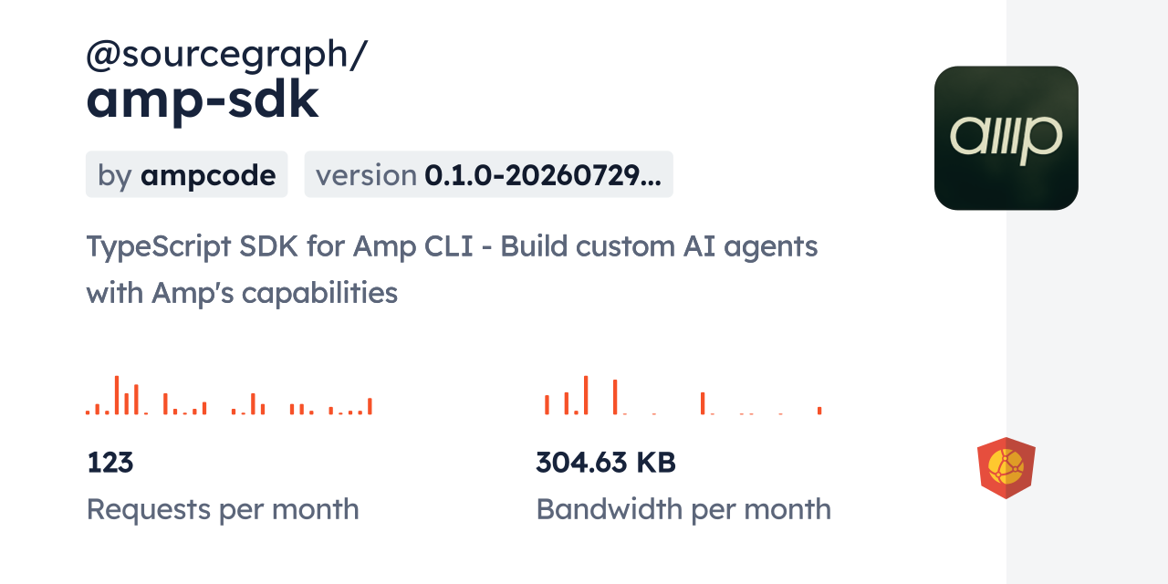 @sourcegraph/amp-sdk CDN by jsDelivr - A CDN for npm and GitHub