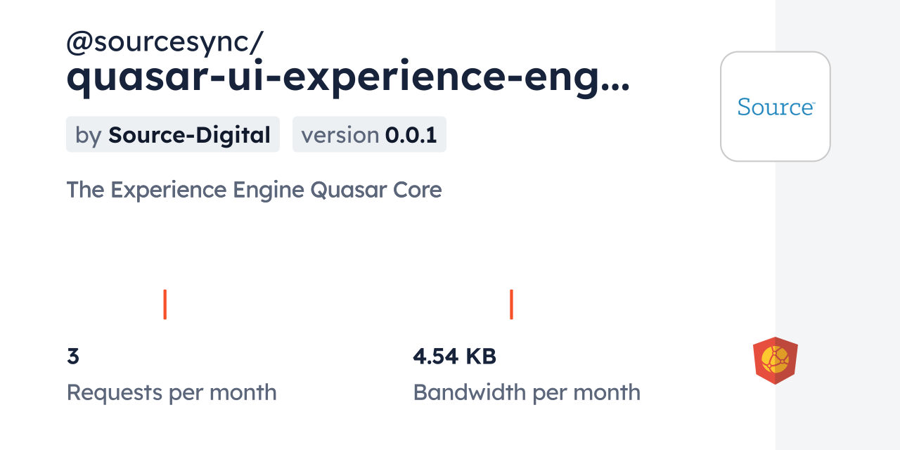@sourcesync/quasar-ui-experience-engine CDN by jsDelivr - A CDN for npm ...