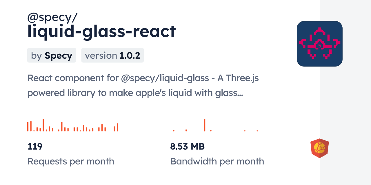 @specy/liquid-glass-react CDN by jsDelivr - A CDN for npm and GitHub