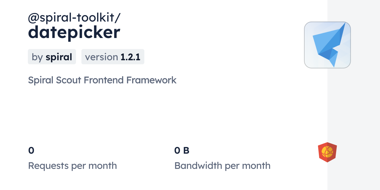 @spiral-toolkit/datepicker CDN by jsDelivr - A CDN for npm and GitHub