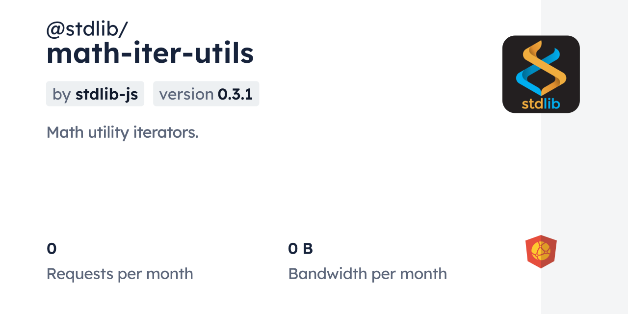 @stdlib/math-iter-utils CDN by jsDelivr - A CDN for npm and GitHub