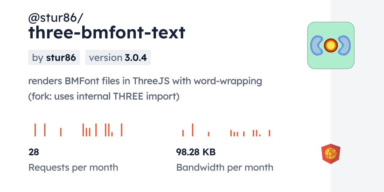 @stur86/three-bmfont-text CDN by jsDelivr - A CDN for npm and GitHub