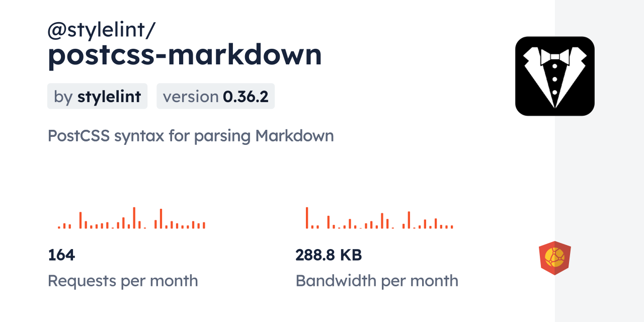 @stylelint/postcss-markdown CDN by jsDelivr - A CDN for npm and GitHub
