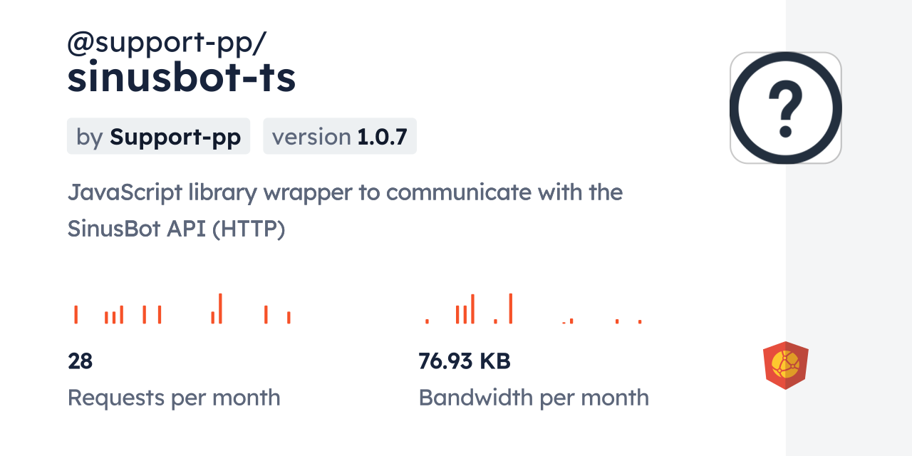 @support-pp/sinusbot-ts CDN by jsDelivr - A CDN for npm and GitHub