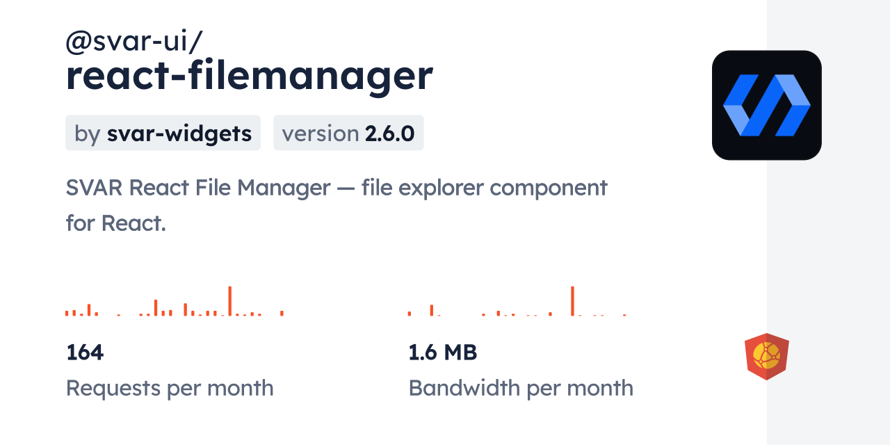 @svar-ui/react-filemanager CDN by jsDelivr - A CDN for npm and GitHub