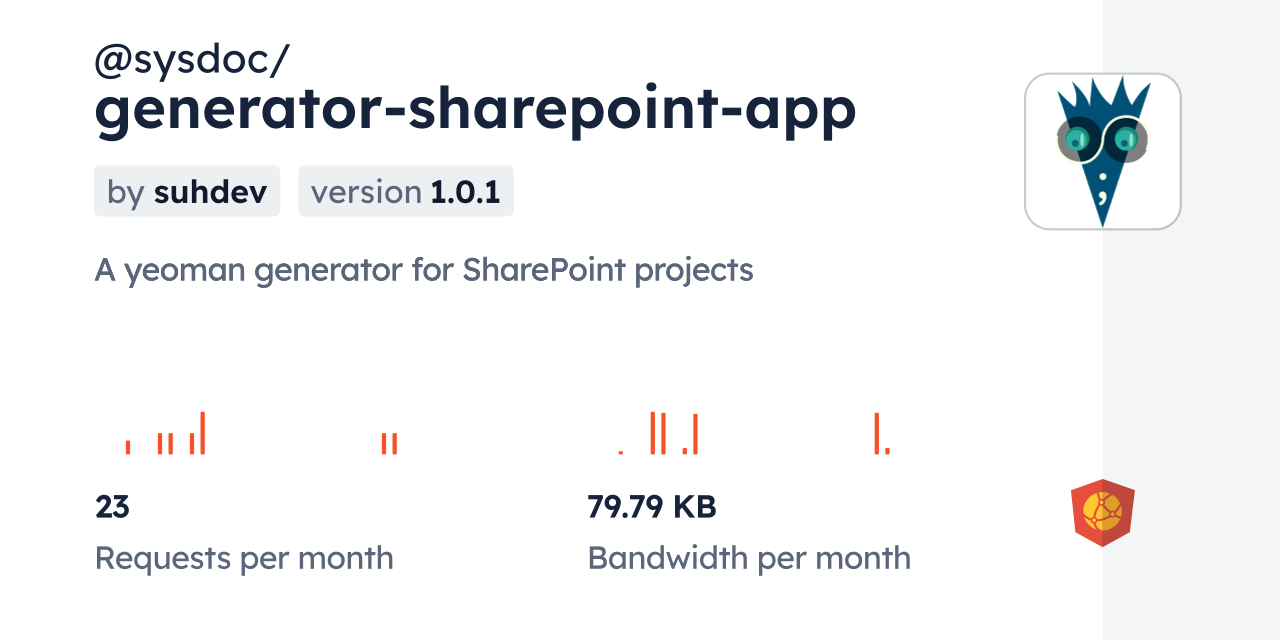 @sysdoc/generator-sharepoint-app CDN by jsDelivr - A CDN for npm and GitHub