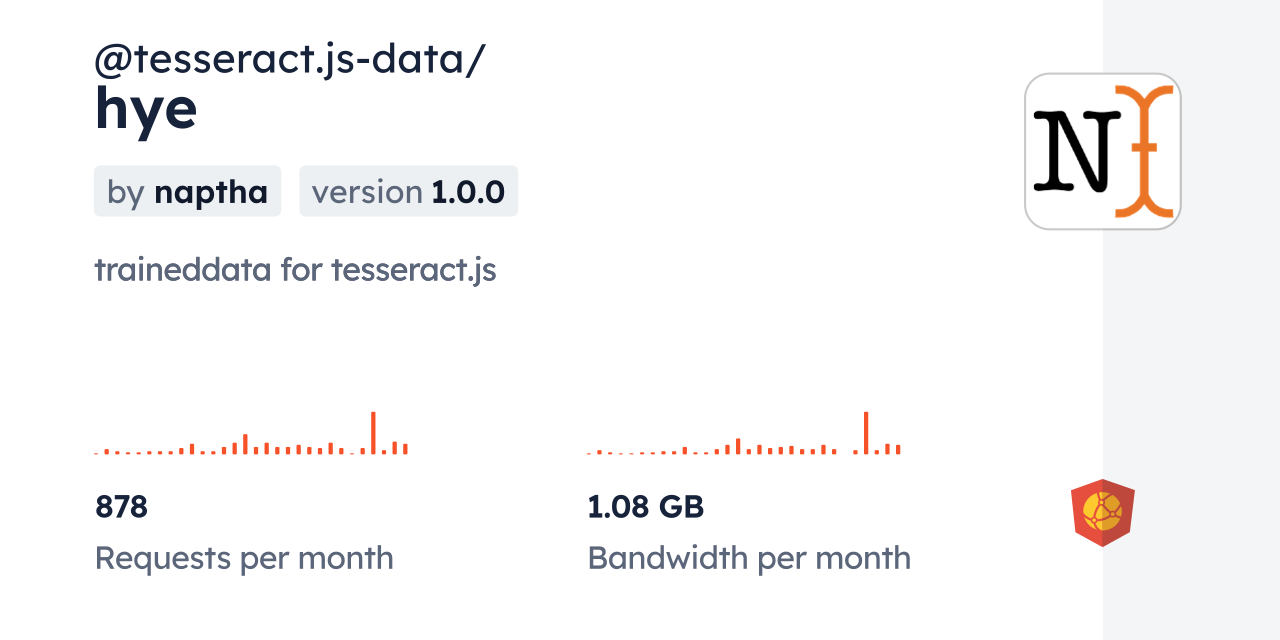 @tesseract.js-data/hye CDN by jsDelivr - A CDN for npm and GitHub