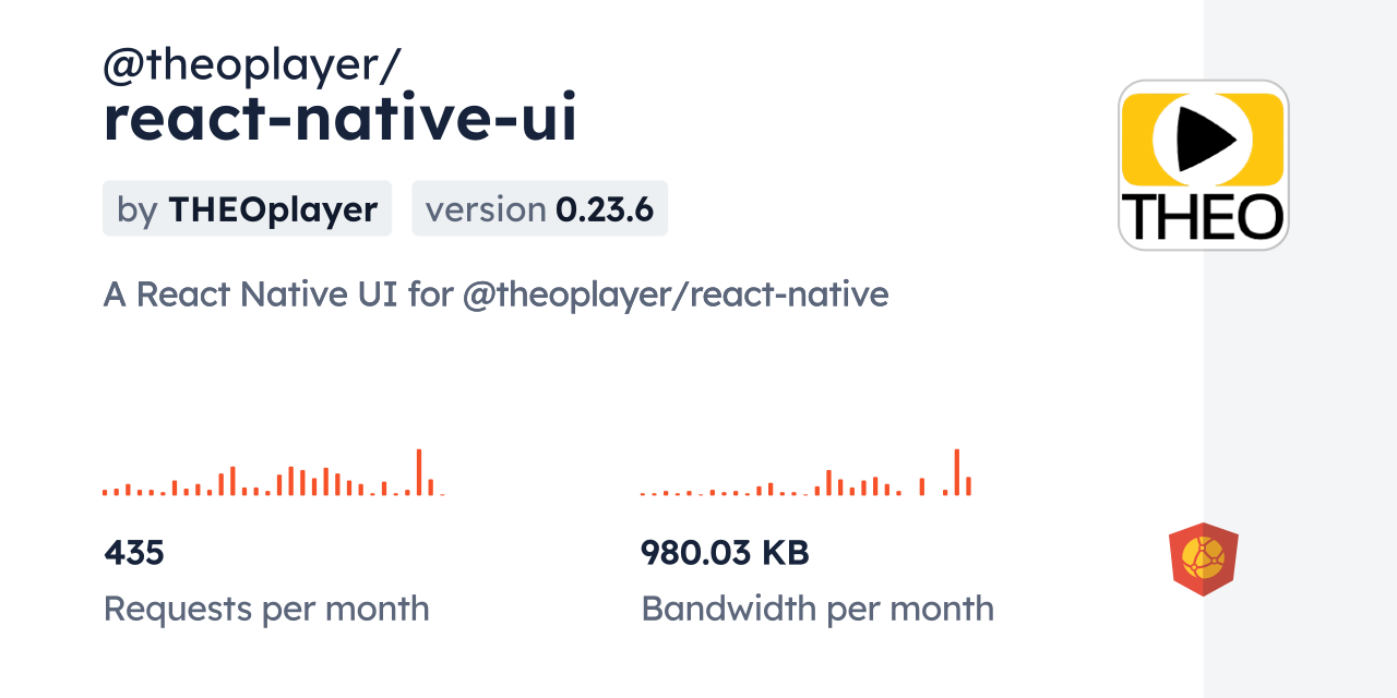 @theoplayer/react-native-ui CDN by jsDelivr - A CDN for npm and GitHub