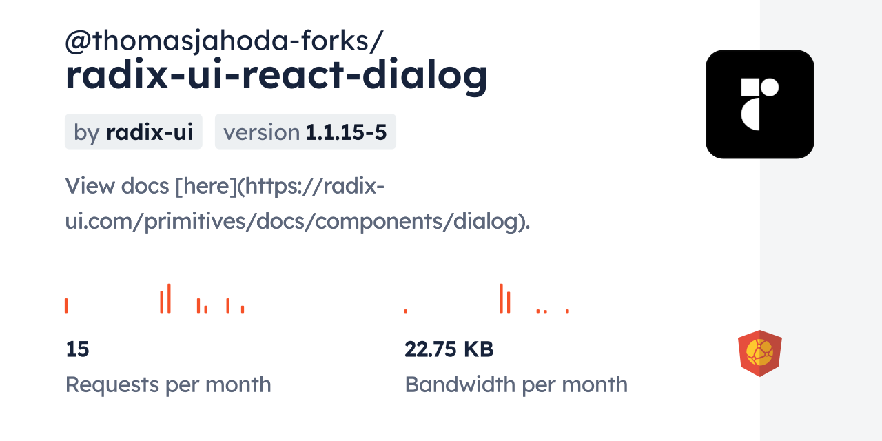 @thomasjahoda-forks/radix-ui-react-dialog CDN by jsDelivr - A CDN for ...