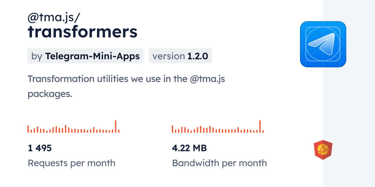 @tma.js/transformers CDN by jsDelivr - A CDN for npm and GitHub