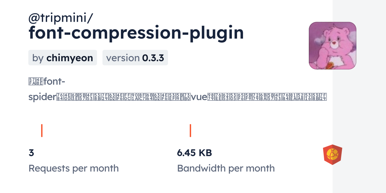 @tripmini/font-compression-plugin CDN by jsDelivr - A CDN for npm and ...
