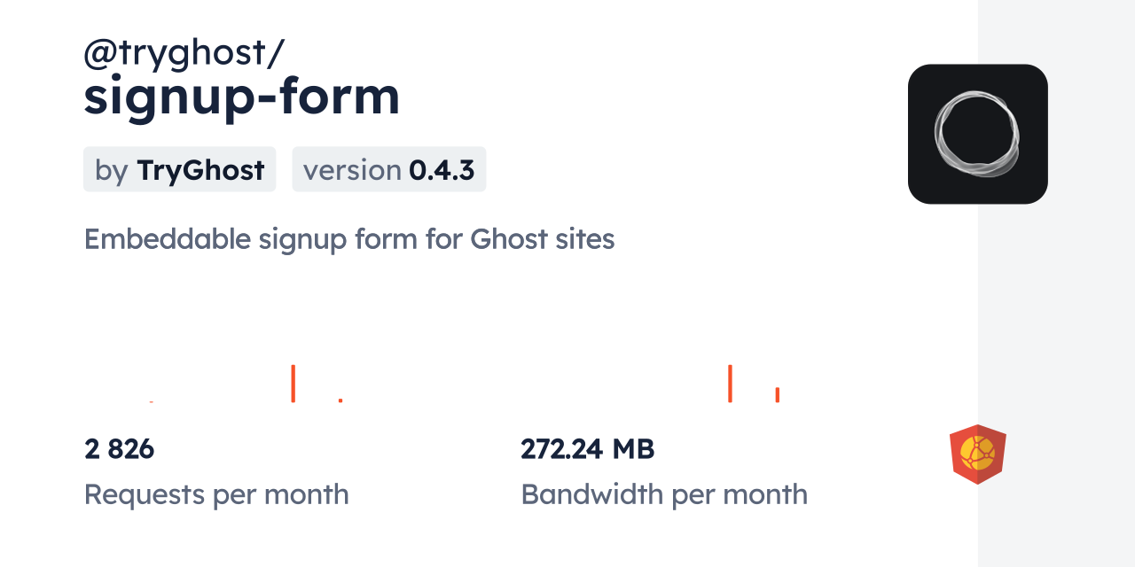 @tryghost/signup-form CDN by jsDelivr - A CDN for npm and GitHub