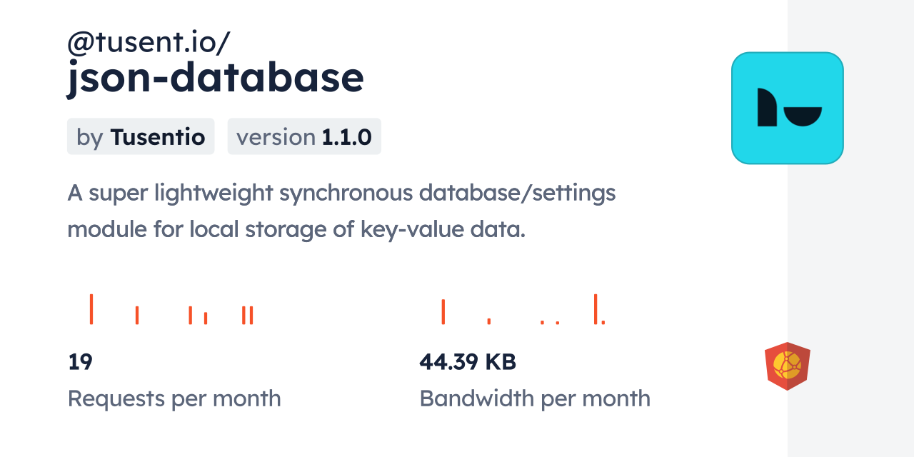 @tusent.io/json-database CDN by jsDelivr - A CDN for npm and GitHub