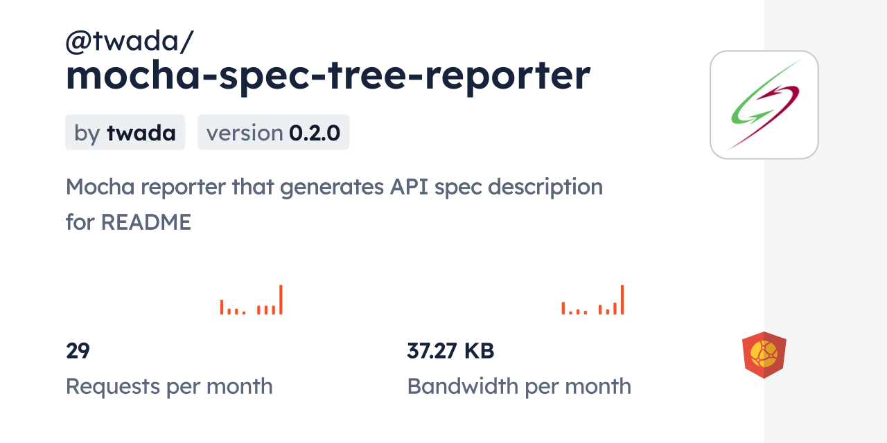 @twada/mocha-spec-tree-reporter CDN by jsDelivr - A CDN for npm and GitHub