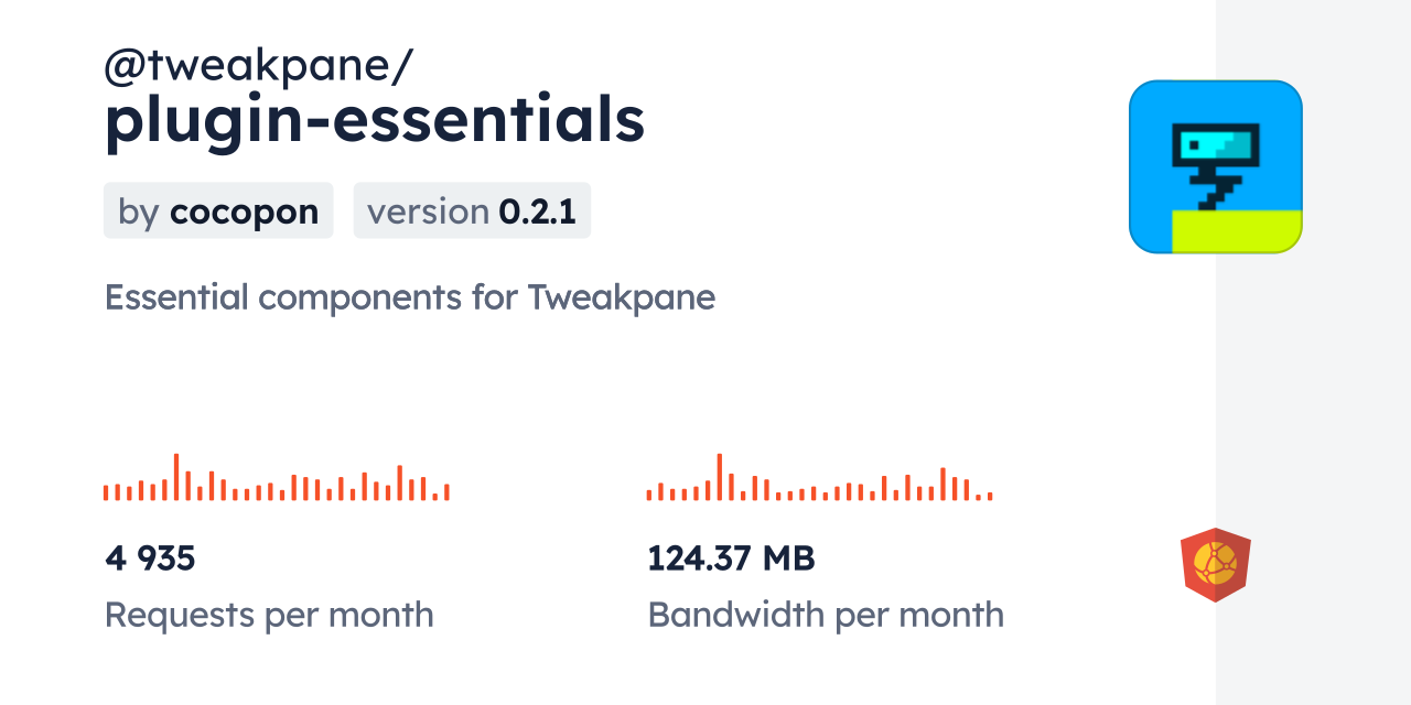 @tweakpane/plugin-essentials CDN by jsDelivr - A CDN for npm and GitHub