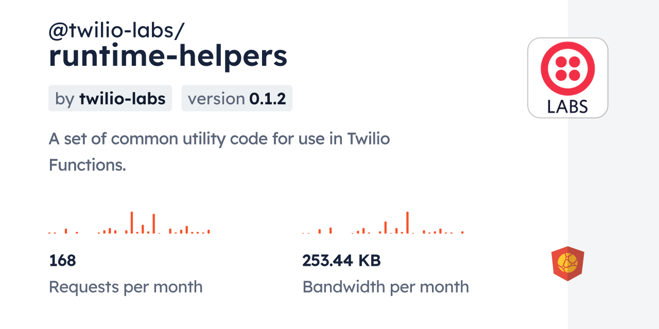 @twilio-labs/runtime-helpers CDN by jsDelivr - A CDN for npm and GitHub